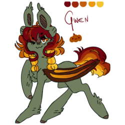 Size: 800x800 | Tagged: safe, artist:skelemik, oc, oc only, oc:gwen, bat pony, pony, ear fluff, halloween, looking at you, nightmare night, one eye closed, simple background, solo, transparent background, unshorn fetlocks, wink