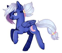 Size: 1024x870 | Tagged: safe, artist:skelemik, oc, oc only, oc:moon sugar, pegasus, pony, ear fluff, race swap, simple background, smiling, solo, transparent background