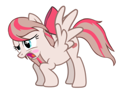 Size: 1116x792 | Tagged: safe, artist:raindashesp, angel wings, pegasus, pony, g4, bow, female, hair bow, simple background, solo, spread wings, transparent background, vector, wings