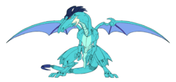 Size: 1821x850 | Tagged: safe, artist:combatkaiser, edit, princess ember, dragon, g4, crossover, dragon wings, female, mecha, organoid, simple background, solo, spread wings, transparent background, vector, wings, zoids