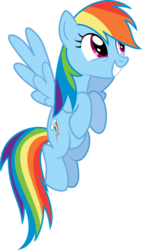 Size: 615x1080 | Tagged: safe, artist:iknowpony, rainbow dash, pegasus, pony, g4, what about discord?, cutie mark, female, flying, grin, hooves, mare, simple background, smiling, solo, transparent background, vector, wings