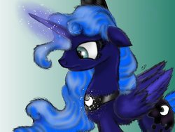 Size: 1024x768 | Tagged: safe, artist:neonspirit17, princess luna, pony, g4, female, fluffy, solo