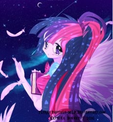 Size: 600x650 | Tagged: safe, artist:flurrypastels-mlp, sci-twi, twilight sparkle, equestria girls, g4, my little pony equestria girls: legend of everfree, female, solo, watermark, winged humanization