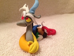 Size: 640x480 | Tagged: safe, artist:triplerainbowdash, discord, g4, craft, cute, discute, irl, male, photo, sculpture, solo, traditional art