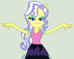 Size: 1176x948 | Tagged: safe, artist:berrypunchrules, artist:stryapastylebases, artist:themexicanpunisher, adagio dazzle, upper crust, equestria girls, g4, my little pony equestria girls: legend of everfree, clothes, clothes swap, female, looking at you, ponied up, solo