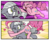 Size: 1280x1021 | Tagged: safe, artist:pencils, limestone pie, pinkie pie, earth pony, pony, comic:anon's pie adventure, g4, blushing, comic, cropped, duo, eyes closed, female, glomp, heart, hug, incoming hug, mare, one eye closed, open mouth, sisters, surprised, tackle, underhoof, wide eyes