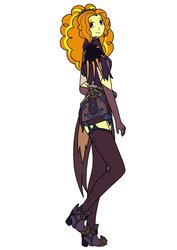 Size: 752x1062 | Tagged: safe, artist:linedraweer, adagio dazzle, equestria girls, clothes, costume, female, halloween, solo