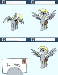 Size: 1540x2000 | Tagged: safe, derpy hooves, pegasus, pony, ask a mailmare, g4, comic, female, mail, mare