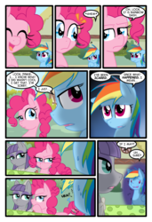 Size: 1024x1497 | Tagged: safe, artist:kazziepones, artist:ketirz, maud pie, pinkie pie, rainbow dash, comic:lonely hooves, g4