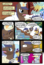 Size: 1024x1497 | Tagged: safe, artist:kazziepones, artist:ketirz, derpy hooves, oc, oc:lonely hooves, pegasus, pony, comic:lonely hooves, g4, female, glasses, mare