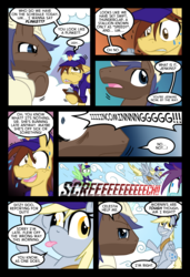 Size: 1024x1497 | Tagged: safe, artist:kazziepones, artist:ketirz, derpy hooves, oc, pegasus, pony, comic:lonely hooves, g4, female, mare