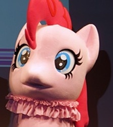Size: 336x377 | Tagged: safe, pinkie pie, g4, clothes, costume, i've seen some shit, irl, japanese pinkie pie costume, photo, ponysuit, quadsuit, reaction image, solo