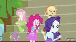 Size: 640x360 | Tagged: safe, screencap, rainbow dash, twilight sparkle, equestria girls, g4, my little pony equestria girls, animated, female, football, frown, gif, gifs.com, grin, gritted teeth, kicking, on back, open mouth, running, silly human, smiling, sweat, tripping, twilight sparkle (alicorn)