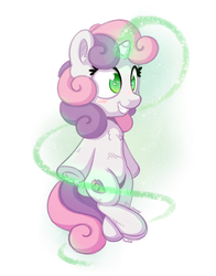 Size: 1100x1400 | Tagged: safe, artist:bobdude0, artist:flowbish, sweetie belle, g4, blushing, collaboration, cute, cutie mark, diasweetes, female, magic, solo, sweetie belle's magic brings a great big smile, the cmc's cutie marks