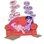 Size: 1050x1050 | Tagged: safe, artist:shoutingisfun, pinkie pie, twilight sparkle, alicorn, earth pony, pony, g4, abdominal bulge, anon's couch, belly, belly button, burp, couch, couch potato, dialogue, duo, duo female, female, floppy ears, food, food baby, full, implied stuffing, kill me, lidded eyes, lying down, mare, on back, open mouth, pizza, pizza box, round belly, sitting, slice of life, speech bubble, stuffed, stuffed belly, twilight sparkle (alicorn), twilight sparkle is not amused, unamused