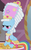 Size: 293x478 | Tagged: safe, screencap, rainbow dash, pegasus, pony, g4, my little pony: friendship is magic, swarm of the century, carousel boutique, dashie antoinette, female, giant hat, hat, jewelry, mare, marie antoinette, outfit catalog, powdered wig, sitting, solo, tiara, unamused, wig