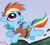 Size: 115x104 | Tagged: safe, idw, rainbow dash, g4, spoiler:comic, clothes, costume, female, jack and the beanstalk, outfit catalog, solo