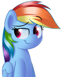 Size: 1125x1400 | Tagged: safe, artist:sykobelle, rainbow dash, g4, female, simple background, smug, solo, transparent background