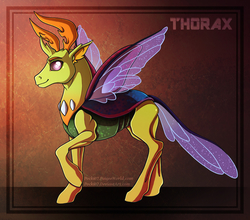 Size: 1258x1108 | Tagged: safe, artist:pocki07, thorax, changedling, changeling, g4, my little pony: friendship is magic, to where and back again, king thorax, male, solo