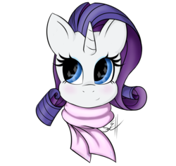 Size: 2235x2123 | Tagged: safe, artist:dotdotdotfreak, rarity, g4, clothes, female, high res, scarf, simple background, solo, transparent background