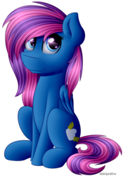 Size: 2100x3000 | Tagged: safe, artist:spirit-dude, oc, oc only, oc:spectra dust, pegasus, pony, female, high res, looking up, pegasus oc, simple background, sitting, smiling, solo, transparent background, wings