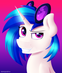 Size: 1700x2000 | Tagged: safe, artist:spirit-dude, dj pon-3, vinyl scratch, pony, unicorn, g4, female, smiling, solo