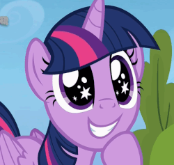 Size: 520x492 | Tagged: safe, screencap, twilight sparkle, alicorn, pony, g4, top bolt, adorkable, animated, cute, dork, eye shimmer, female, gif, loop, solo, starry eyes, twiabetes, twilight sparkle (alicorn), wingding eyes