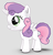 Size: 157x162 | Tagged: safe, gameloft, sweetie belle, alicorn, pony, g4, alicornified, female, race swap, solo, sweetiecorn