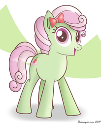 Size: 864x1054 | Tagged: safe, artist:bluemeganium, florina tart, pony, g4, apple family member, solo