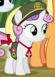 Size: 430x596 | Tagged: safe, screencap, applejack, rarity, sweetie belle, pony, 28 pranks later, g4, cutie mark, female, filly, filly guides, outfit catalog, the cmc's cutie marks
