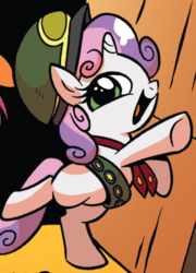 Size: 377x523 | Tagged: safe, idw, scootaloo, sweetie belle, g4, spoiler:comic, cute, diasweetes, filly guides, outfit catalog