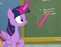 Size: 677x519 | Tagged: safe, screencap, twilight sparkle, alicorn, pony, g4, top bolt, animated, discovery family logo, female, gif, loop, magic, pointer, solo, telekinesis, twilight sparkle (alicorn)