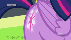 Size: 902x505 | Tagged: safe, screencap, twilight sparkle, alicorn, pony, g4, top bolt, animated, booty call, discovery family logo, female, gif, glowing cutie mark, light, loop, solo, stars, twilight sparkle (alicorn)