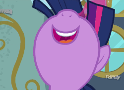 Size: 695x505 | Tagged: safe, screencap, twilight sparkle, alicorn, pony, g4, top bolt, adorkable, animated, cute, discovery family logo, dork, female, gif, glowing horn, grin, happy, horn, magic, nose in the air, smiling, solo, talking, twilight sparkle (alicorn), volumetric mouth