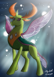Size: 2480x3508 | Tagged: safe, artist:milynh83, thorax, changedling, changeling, g4, to where and back again, high res, king thorax, male, solo
