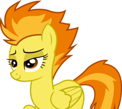 Size: 6843x6109 | Tagged: artist needed, safe, spitfire, pegasus, pony, top bolt, absurd resolution, bedroom eyes, female, show accurate, simple background, solo, transparent background, vector