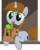 Size: 1000x1255 | Tagged: safe, artist:brisineo, edit, oc, oc only, oc:littlepip, pony, unicorn, fallout equestria, bag, balefire egg, brown background, cute, fanfic, fanfic art, female, happy, mare, mouth hold, simple background, smiling, solo, to saddlebags and back again, transparent background, vector, warning