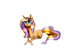 Size: 1024x768 | Tagged: safe, artist:rainbow-leia, oc, oc only, pony, unicorn, prone, solo