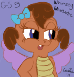Size: 298x312 | Tagged: safe, artist:wolf-fairy, whimsey weatherbe, g3, g3.5, female, solo