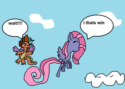 Size: 1008x721 | Tagged: safe, artist:ponyponypony22, starsong, whimsey weatherbe, g3, g3.5, sky