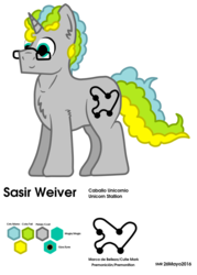 Size: 1489x2084 | Tagged: safe, artist:summerium, oc, oc only, oc:sasir weiver, pony, unicorn, cute, reference, solo