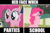 Size: 800x522 | Tagged: safe, artist:brianblackberry, edit, edited screencap, screencap, pinkie pie, g4, bored, emotional spectrum, excited, image macro, meme