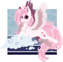 Size: 1362x1338 | Tagged: safe, artist:tay-niko-yanuciq, oc, oc only, oc:riouku, cloud, simple background, solo, transparent background