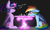 Size: 3000x1800 | Tagged: safe, artist:captainpudgemuffin, rainbow dash, twilight sparkle, alicorn, pony, g4, blushing, chess, dialogue, duo, embarrassed, floppy ears, lidded eyes, magic, simple background, sitting, smiling, smug, twilight sparkle (alicorn)