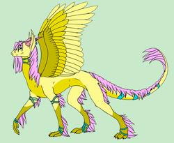 Size: 3000x2461 | Tagged: safe, artist:lyraalluse, fluttershy, dragon, g4, ambiguous gender, armband, dragonified, high res, solo, species swap, wristband