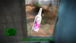 Size: 1280x720 | Tagged: safe, screencap, berry punch, berryshine, earth pony, pony, g4, alcohol, bottle, fallout 4, game mod, vodka, xbox one