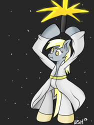 Size: 1500x2000 | Tagged: safe, artist:novaspark, derpy hooves, pony, g4, 30 minute art challenge, bipedal, crossover, female, solo, star wars