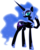 Size: 2028x2546 | Tagged: safe, artist:thekisame, nightmare moon, alicorn, pony, g4, female, looking at you, mare, raised hoof, simple background, smiling, solo, transparent background, vector