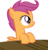 Size: 10954x11462 | Tagged: safe, artist:cyanlightning, scootaloo, pegasus, pony, g4, my little pony: friendship is magic, twilight time, .svg available, absurd resolution, female, filly, foal, simple background, solo, spread wings, table, transparent background, vector, wings