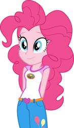 Size: 7000x12016 | Tagged: safe, artist:luckreza8, pinkie pie, equestria girls, g4, my little pony equestria girls: legend of everfree, absurd resolution, clothes, cute, diapinkes, female, hands behind back, shorts, smiling, solo